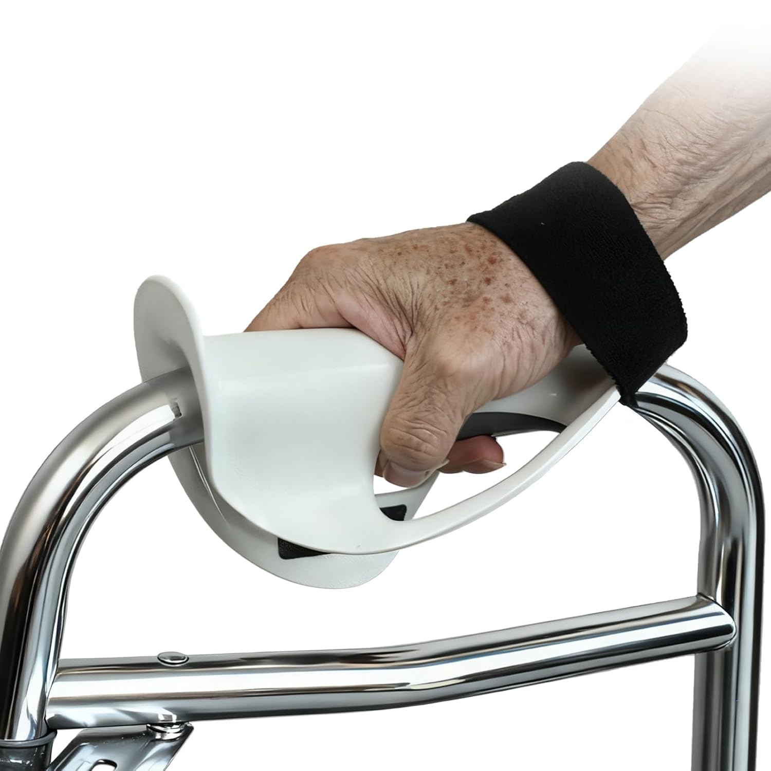 Férula para Caminador CreekGuard Mano Izquierda, Agarre Ergonómico, 2 Correas de Seguridad